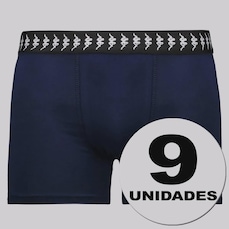 Kit 9 Cuecas Boxer Kappa Levinne Masculinas