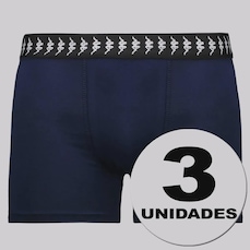 Kit de 3 Cuecas Boxer Kappa Levinne Masculinas