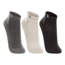 Meia Cano Curto Lupo com 3 Pares Unissex