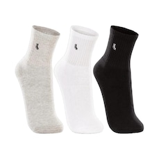 Meia Cano Médio Lupo com 3 Pares Unissex