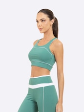 Top College Feminino Nadador Manly