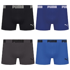 Kit 4 Cuecas Puma Boxer Sem Costura Masculina