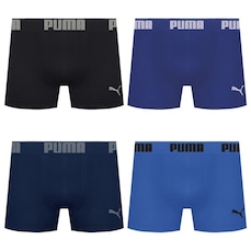 Kit 4 Cuecas Puma Boxer Sem Costura Masculina