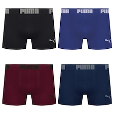 Kit 4 Cuecas Puma Boxer Sem Costura Masculina
