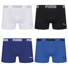 Kit 4 Cuecas Puma Boxer Sem Costura Masculina