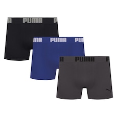 Kit 3 Cuecas Puma Boxer Sem Costura Masculina