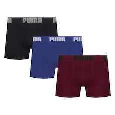 Kit 3 Cuecas Puma Boxer Sem Costura Masculina