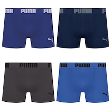 Kit 4 Cuecas Puma Boxer Sem Costura Masculina