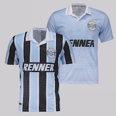 Camisa FutFanatics Grêmio Retrô 1995 Tricolor e Celeste - 2 unidades -Masculina