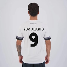 Camisa Futfanatics do Corinthians Details Branca 9 Yuri Alberto