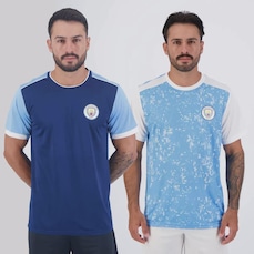Camisas FutFanatics Manchester City - 2 unidades - Masculina