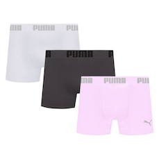 Kit 3 Cuecas Puma Boxer Sem Costura Masculina