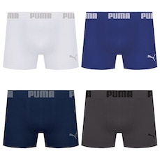 Kit 4 Cuecas Puma Boxer Sem Costura Masculina