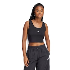 Camiseta Regata Feminina adidas Cropped Small Logo