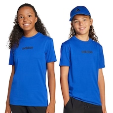 Camiseta adidas Essentials Logo Linear Infantil