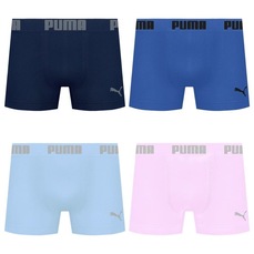 Cueca Puma Boxer Sem Costura - 4 unidades - Masculina