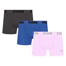 Cuecas Puma Boxer Sem Costura - 3 unidades - Masculina