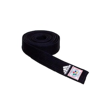 Faixa de Judô adidas Elite Preta Logo Antigo Selo IJF