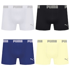 Cueca Puma Boxer Sem Costura - 4 unidades - Masculina