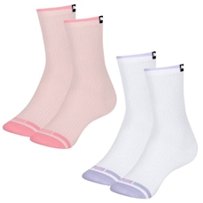 Meia Cano Médio Puma Esportiva - 2 pares - Feminina