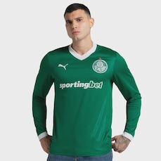 Camisa do Palmeiras I 25/26 Puma Manga Longa Masculina Torcedor