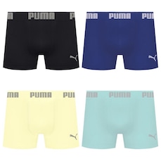 Cueca Boxer Sem Costura Puma - 4 unidades - Masculina