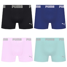 Cueca Boxer Sem Costura Puma - 4 unidades - Masculina