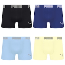 Cueca Boxer Sem Costura Puma - 4 unidades - Masculina