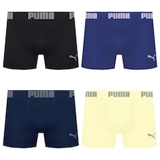 Cueca Boxer Sem Costura Puma - 4 unidades - Masculina