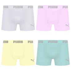 Cueca Boxer Sem Costura Puma - 4 unidades - Masculina