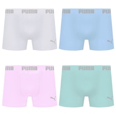 Cueca Boxer Sem Costura Puma - 4 unidades - Masculina