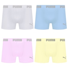 Cueca Boxer Sem Costura Puma - 4 unidades - Masculina