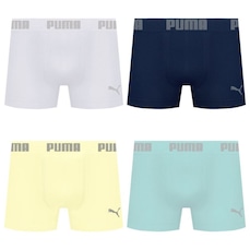 Cueca Boxer Sem Costura Puma - 4 unidades - Masculina
