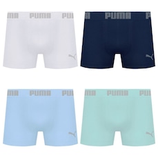 Cueca Boxer Sem Costura Puma - 4 unidades - Masculina