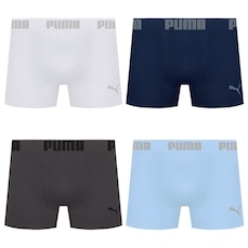 Cueca Boxer Sem Costura Puma - 4 unidades - Masculina