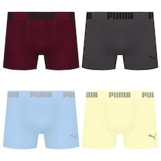 Cueca Boxer Sem Costura Puma - 4 unidades - Masculina