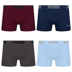 Cueca Boxer Sem Costura Puma - 4 unidades - Masculina
