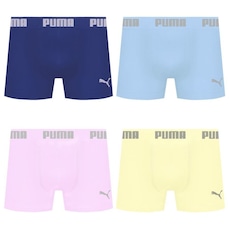 Cueca Boxer Sem Costura Puma - 4 unidades - Masculina