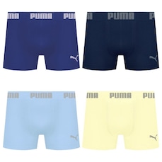 Cueca Boxer Sem Costura Puma - 4 unidades - Masculina