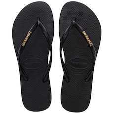 Chinelo De Dedo Havaianas Slim Logo Metallic Feminino