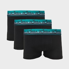 Cueca Boxer Zorba Color 870 - 3 unidades - Masculina