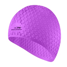 Touca De Natação Gold Sports Gota Ultra Soft De Silicone - Com Cobertura das Orelhas