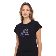 Camiseta adidas Estampada Contorno Feminina