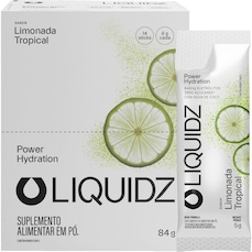 Eletrólitos Zero Açúcares Liquidz® - Sabor Limonada Tropical - Kit 1 Caixa - 14 sachês