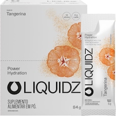 Eletrólitos Zero Açúcares Liquidz® Sabor Tangerina - Kit 1 Caixa - 14 sachês