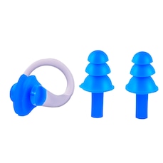 Kit Protetor De Ouvido Nasal E Anatômico Gold Sports