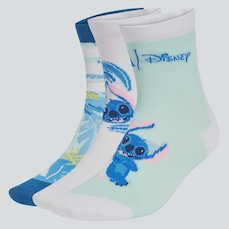 Meia Cano Médio adidas Lilo e Stich - 3 pares - Unissex