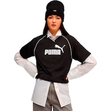 Blusa Cropped Feminina Puma Essentials Relaxed Football Jersey