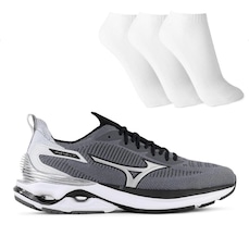 Tênis Mizuno Wave Mirai 7 Masculino + 3 Pares de Meias