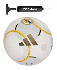 Kit Bola de Futebol de Campo Adidas Real Madrid Club + Bomba de Ar